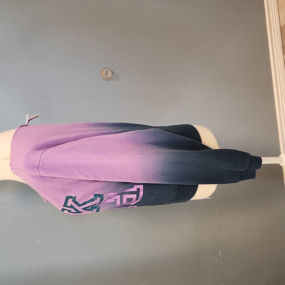 Victoria's Secret Pink Ombre Off The Shoulder Relaxed Fit Sweatshirt Loungewear - Picture 3 of 8